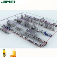 Complete automatic juice processing line